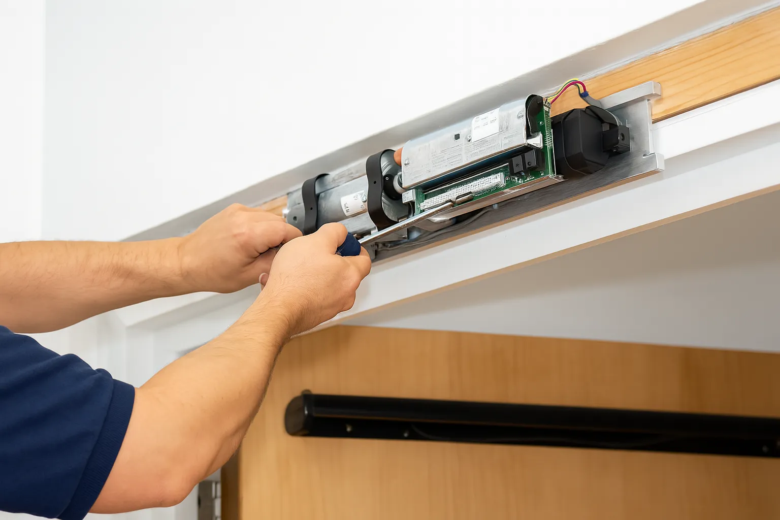 Automatización de puertas existentes para mejorar eficiencia.