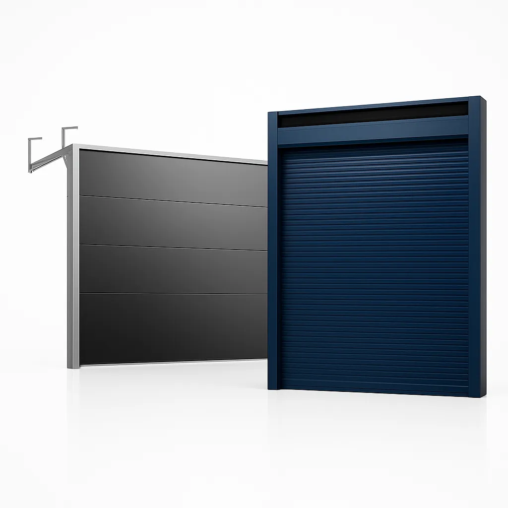 Render de los distintos tipos de cortinas automáticas que suministra HALTEK.