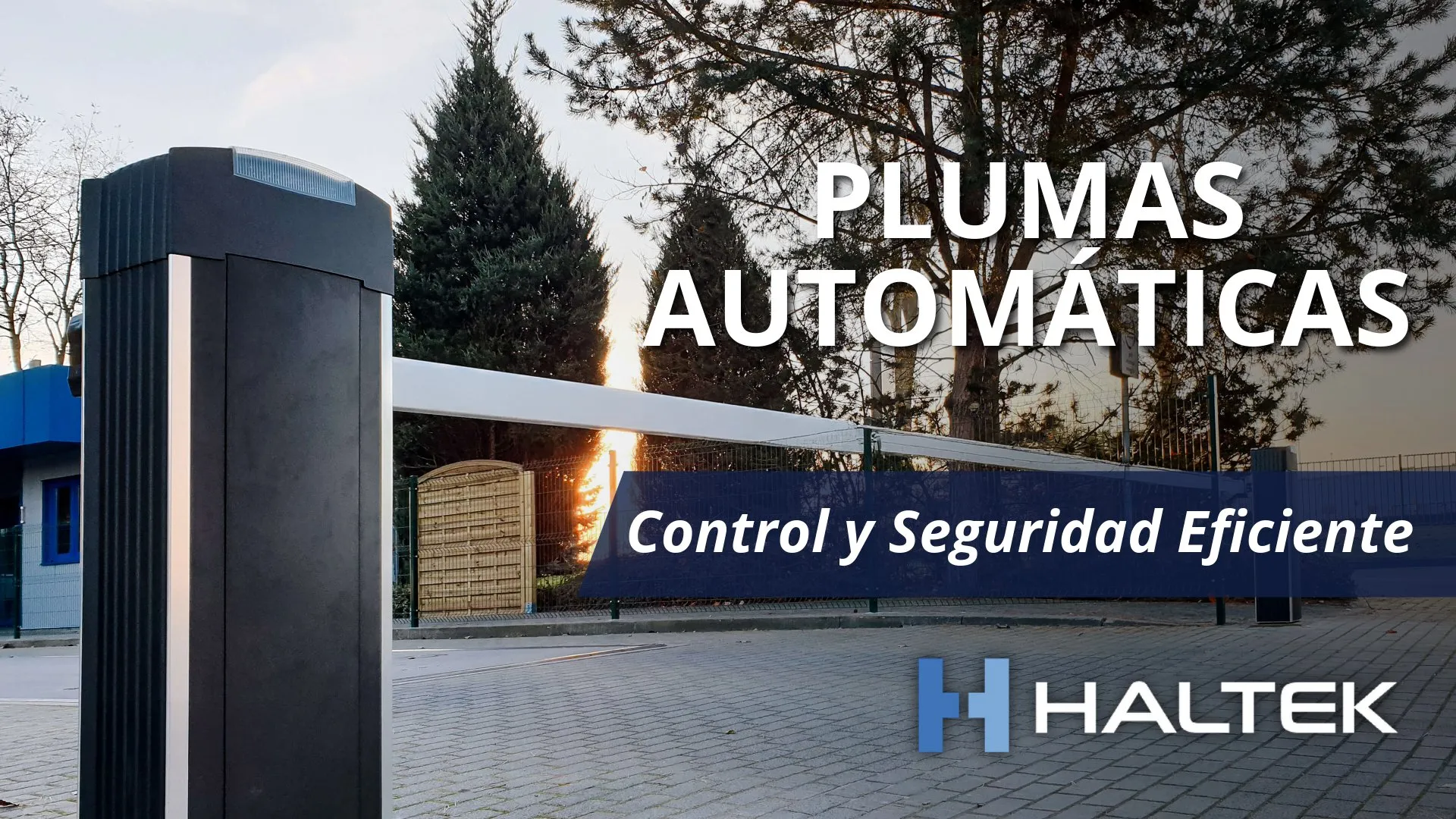 Miniatura de pluma de acceso vehicular automática.