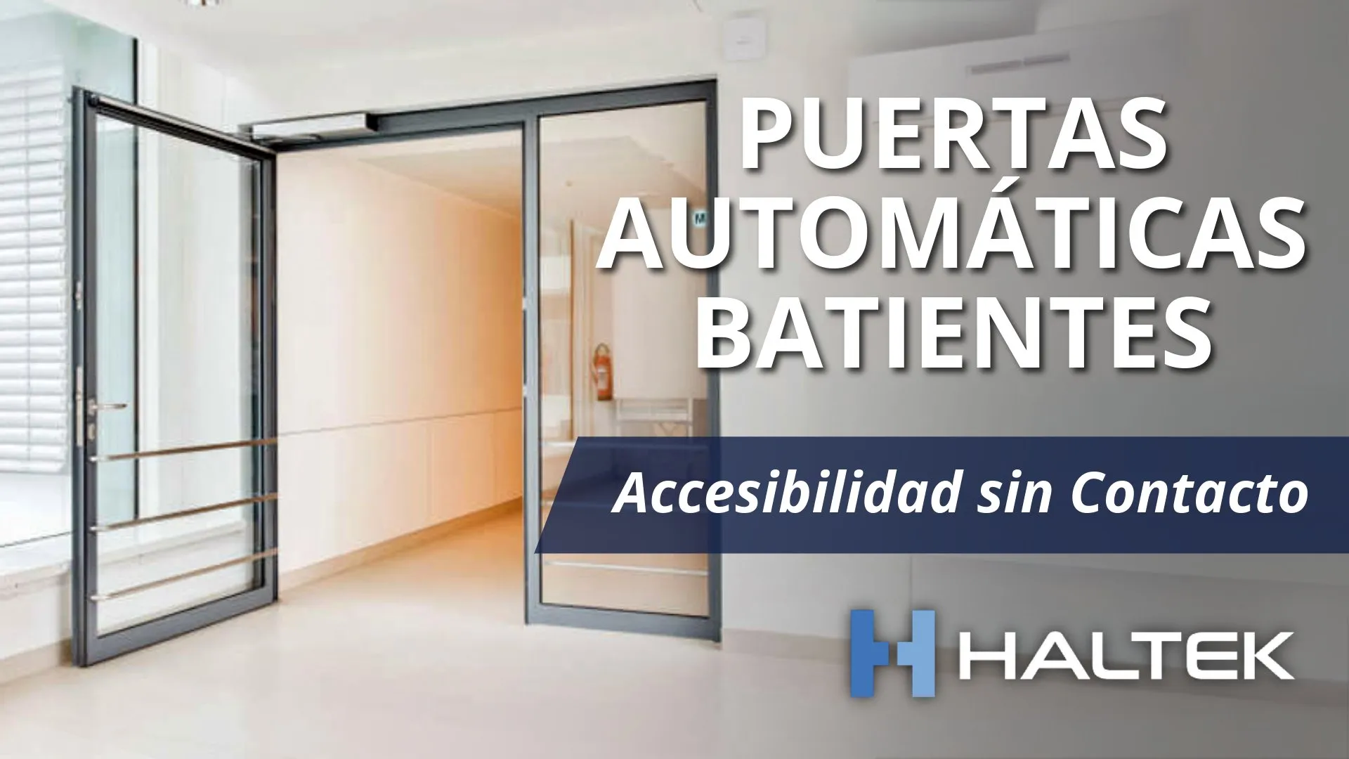 Miniatura de puertas automáticas batientes.