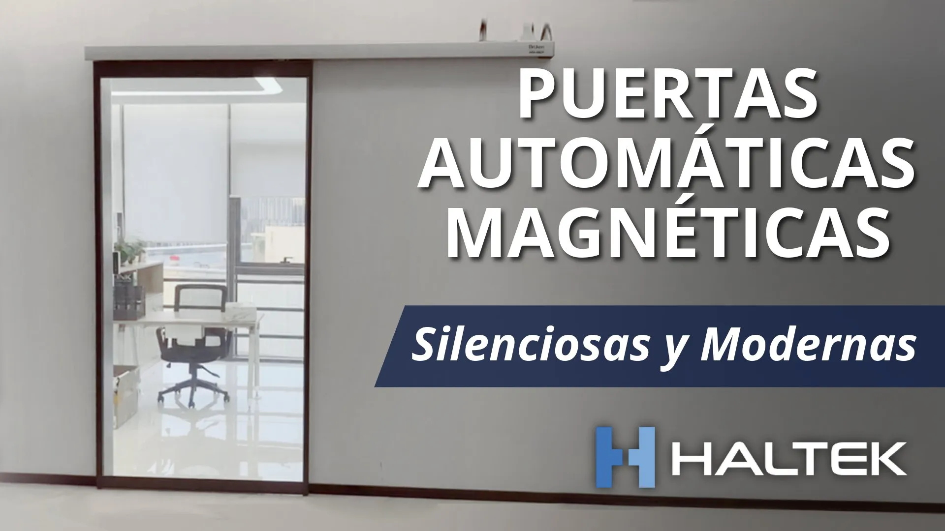 Miniatura de puertas automáticas con sistema magnético.