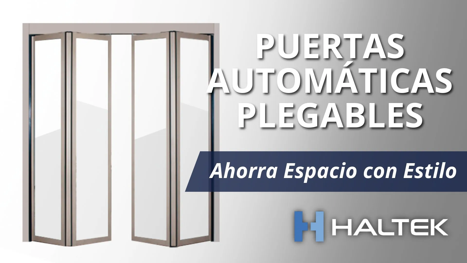 Miniatura de puertas automáticas plegables.