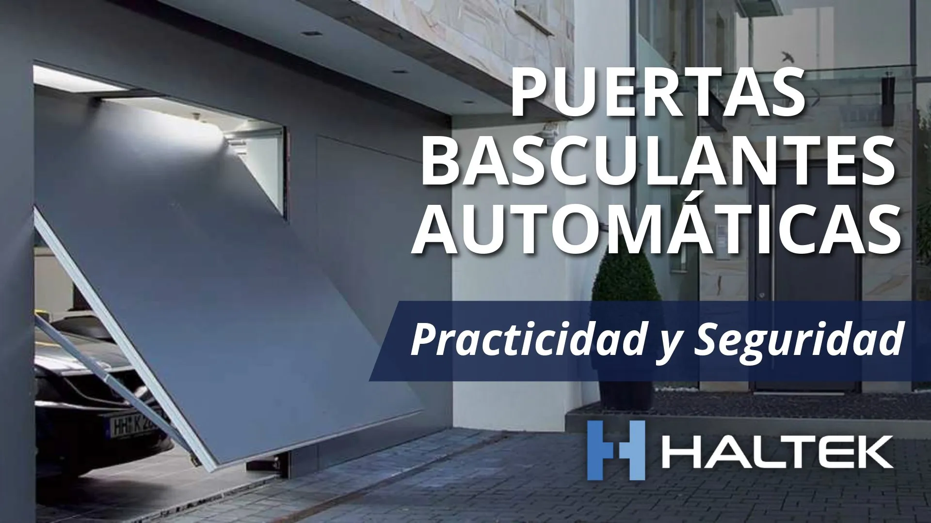 Miniatura de puertas basculantes automáticas.