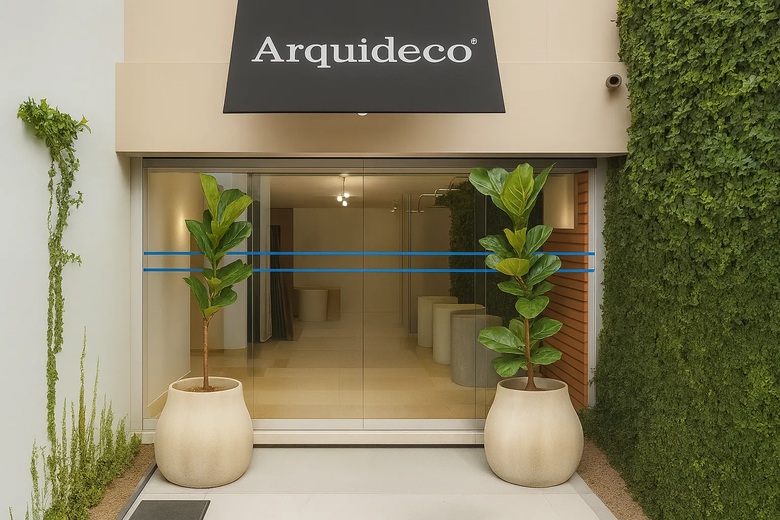 Portada de proyecto de puerta instalada en Arquideco.