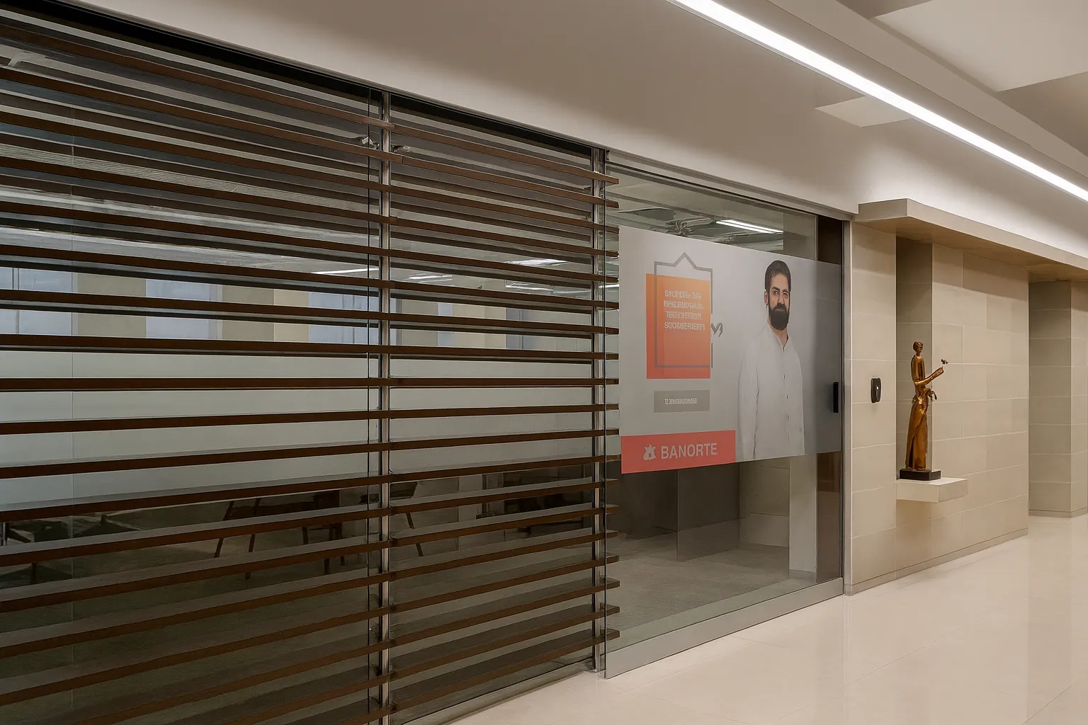 Portada de proyecto de puertas instaladas en BANORTE.