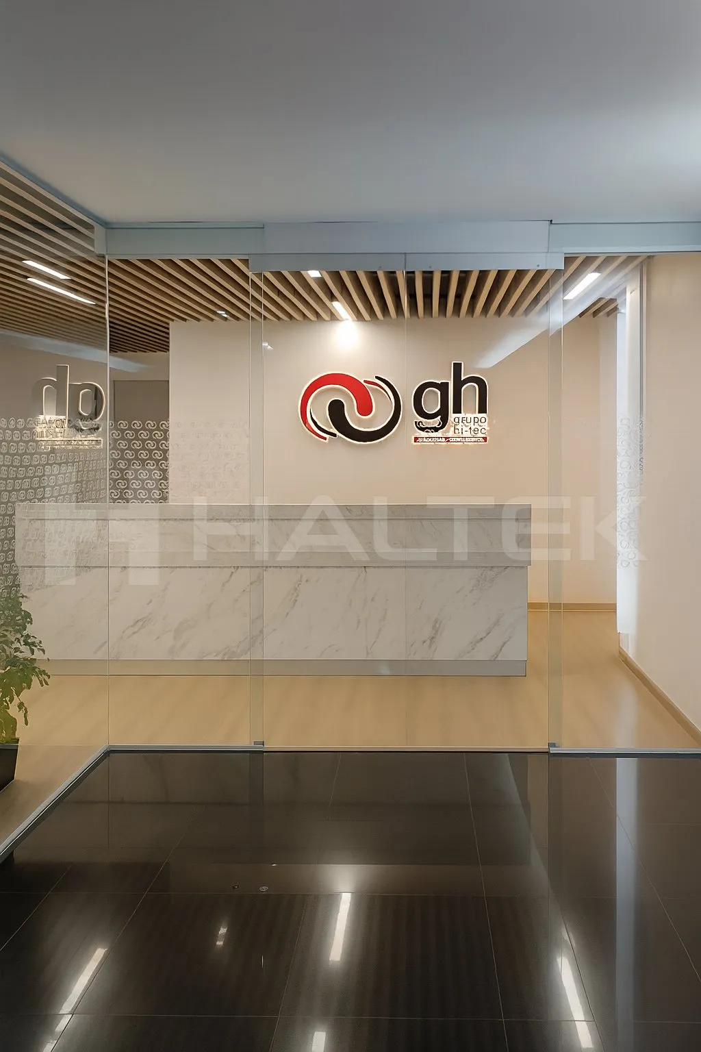 Vista frontal del proyecto Grupo GH.