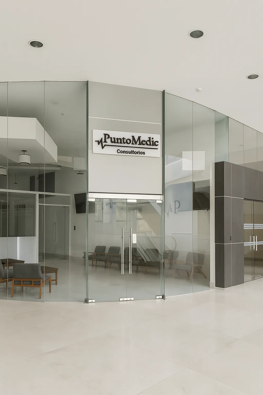 Vista exterior del proyecto Punto Medic en Santa Fe.