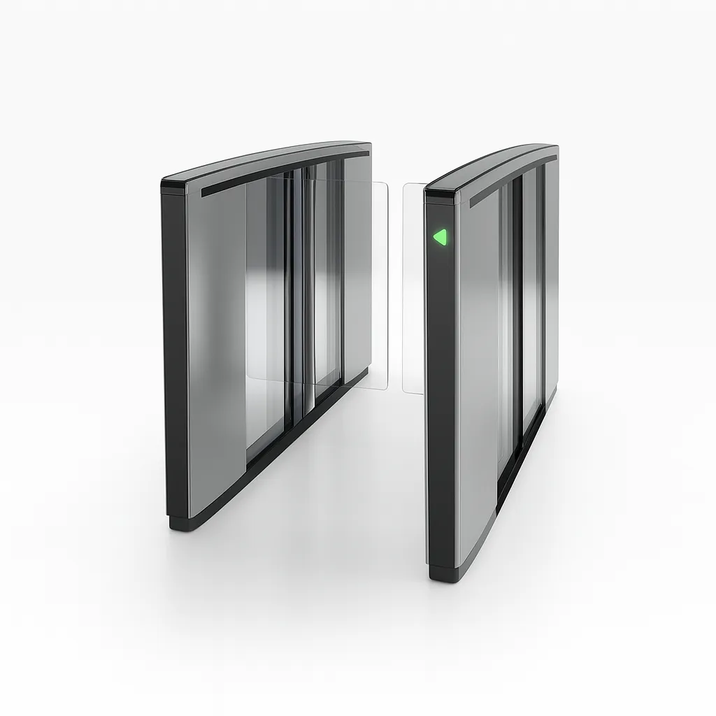 Render de torniquete óptico automático.